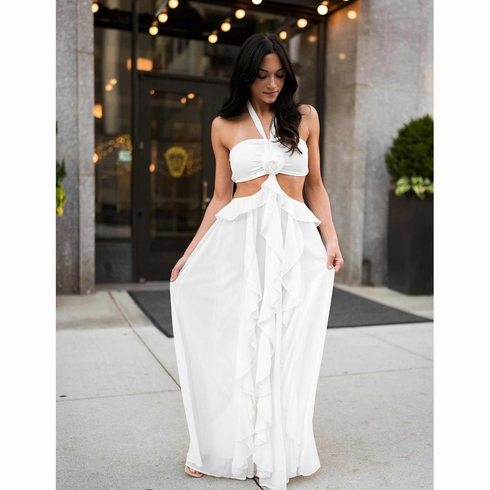 maxi dress tied at bottom Tied To You Maxi – All Before I Do
